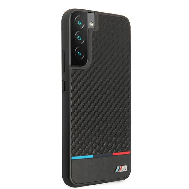BMW BMHCS22MPUCARTCBK σκληρή θήκη για Samsung Galaxy S22+, M Collection Triangles, μαύρη