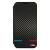 BMW BMBKS22MPUCARTCBK θήκη τύπου βιβλίο για Samsung Galaxy S22+, M Collection Triangles, μαύρη
