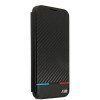 BMW BMBKS22MPUCARTCBK θήκη τύπου βιβλίο για Samsung Galaxy S22+, M Collection Triangles, μαύρη