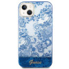 Guess GUHCP14MHGPLHB σκληρή θήκη για Apple iPhone 14 Plus / 15 Plus, Porcelain Collection, μπλε