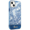 Guess GUHCP14MHGPLHB σκληρή θήκη για Apple iPhone 14 Plus / 15 Plus, Porcelain Collection, μπλε