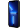 BMW BMHCP14X22RBDK Leather Blue Dots σκληρή θήκη για iPhone 14 Pro Max 6,7", μαύρη