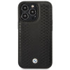 BMW BMHCP14L22RFGK Leather Diamond Pattern σκληρή θήκη για iPhone 14 Pro 6,1", μαύρη