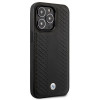 BMW BMHCP14L22RFGK Leather Diamond Pattern σκληρή θήκη για iPhone 14 Pro 6,1", μαύρη