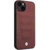 BMW BMHCP14S22RPSR θήκη για iPhone 14, μπορντό, Leather Seats Pattern
