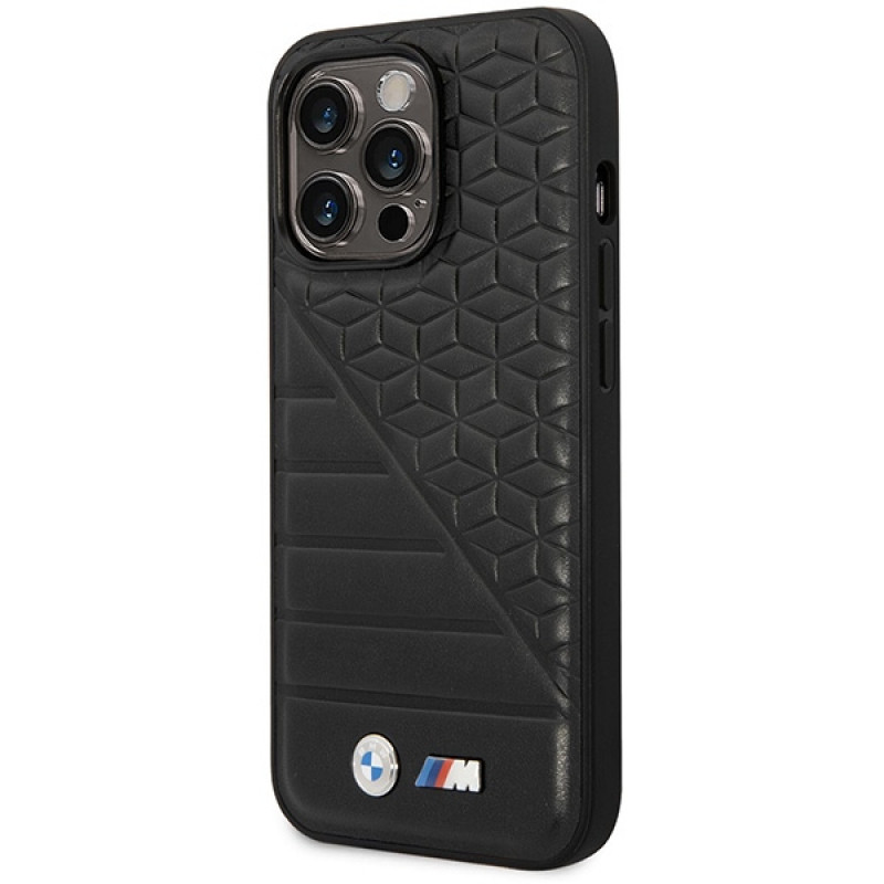 BMW BMHCP14L22PMGK θήκη για iPhone 14 Pro, μαύρη, Bi Pattern