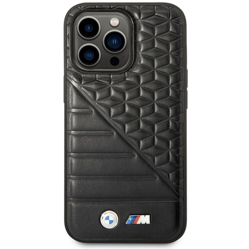 BMW BMHCP14L22PMGK θήκη για iPhone 14 Pro, μαύρη, Bi Pattern