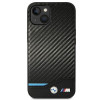 BMW BMHCP14M22NBCK θήκη για iPhone 14 Plus, μαύρη, Leather Carbon