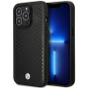 BMW BMHMP14L22RFGK Leather Diamond Pattern MagSafe θήκη για Apple iPhone 14 Pro 6,1″, μαύρη