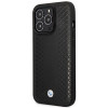 BMW BMHMP14L22RFGK Leather Diamond Pattern MagSafe θήκη για Apple iPhone 14 Pro 6,1″, μαύρη