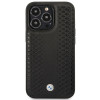 BMW BMHMP14X22RFGK Leather Diamond Pattern MagSafe θήκη για Apple iPhone 14 Pro Max 6,7″, μαύρη