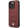 BMW BMHMP14L22RPSR Leather Seats Pattern MagSafe θήκη για Apple iPhone 14 Pro 6,1″, μπορντό