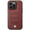 BMW BMHMP14L22RPSR Leather Seats Pattern MagSafe θήκη για Apple iPhone 14 Pro 6,1″, μπορντό