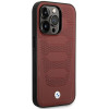 BMW BMHMP14X22RPSR Leather Seats Pattern MagSafe θήκη για Apple iPhone 14 Pro Max 6,7″, μπορντό