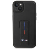BMW BMHCP14M22GSLK Grip Stand Hot Stamp σκληρή θήκη για Apple iPhone 14 Plus / 15 Plus, μαύρη