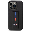 BMW BMHCP14L22GSLK Grip Stand Hot Stamp σκληρή θήκη για Apple iPhone 14 Pro, μαύρη
