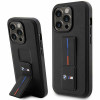 BMW BMHCP14X22GSLK Grip Stand Hot Stamp σκληρή θήκη για Apple iPhone 14 Pro Max, μαύρη