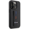 BMW BMHCP14X22GSLK Grip Stand Hot Stamp σκληρή θήκη για Apple iPhone 14 Pro Max, μαύρη