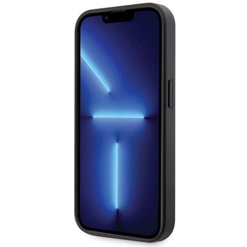 BMW BMHCP14X22GSLK Grip Stand Hot Stamp σκληρή θήκη για Apple iPhone 14 Pro Max, μαύρη