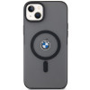 BMW BMHMP14MDSLK Signature MagSafe σκληρή θήκη για Apple iPhone 14 Plus / 15 Plus, μαύρη