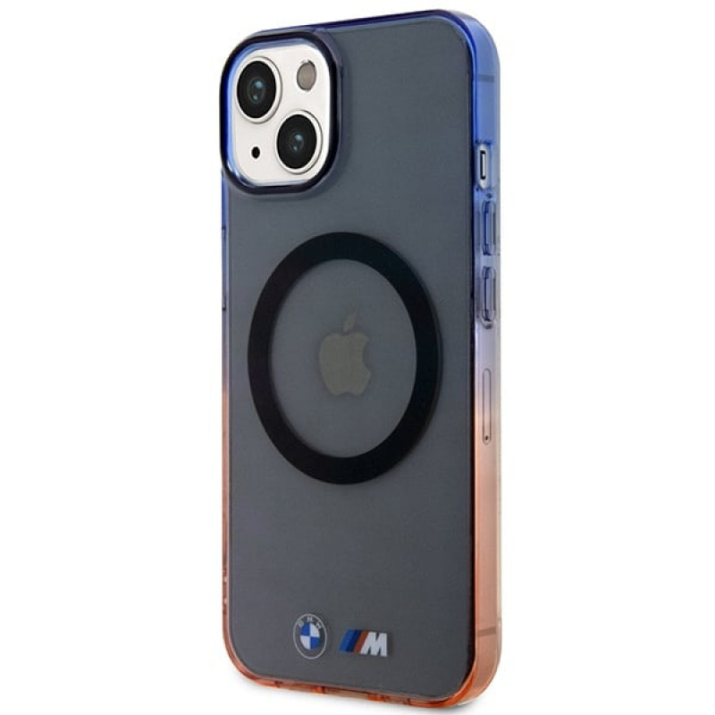BMW BMHMP14MHTGE Gradient Bumper MagSafe σκληρή θήκη για Apple iPhone 14 Plus / 15 Plus, γκρι