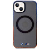 BMW BMHMP14MHTGE Gradient Bumper MagSafe σκληρή θήκη για Apple iPhone 14 Plus / 15 Plus, γκρι