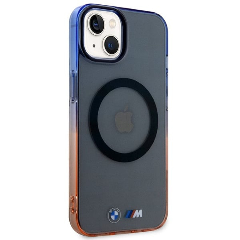 BMW BMHMP14MHTGE Gradient Bumper MagSafe σκληρή θήκη για Apple iPhone 14 Plus / 15 Plus, γκρι
