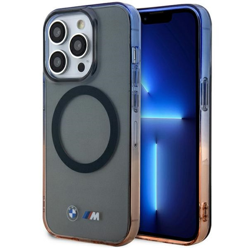BMW BMHMP14LHTGE Gradient Bumper MagSafe σκληρή θήκη για Apple iPhone 14 Pro, γκρι