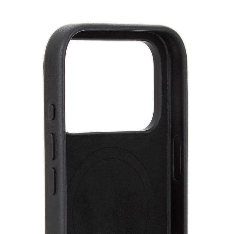 Mujjo Troubadour δερμάτινη θήκη για Apple iPhone 18 Pro / 17 Pro, MagSafe, μαύρη