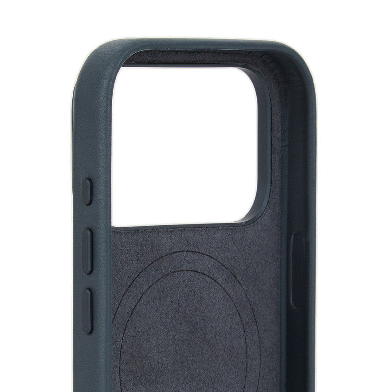 Mujjo Troubadour δερμάτινη θήκη για Apple iPhone 18 Pro / 17 Pro, MagSafe, χρώματος βασάλτη
