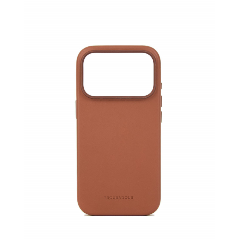 Mujjo Troubadour δερμάτινη θήκη για Apple iPhone 18 Pro / 17 Pro, MagSafe, ανοιχτή καφέ