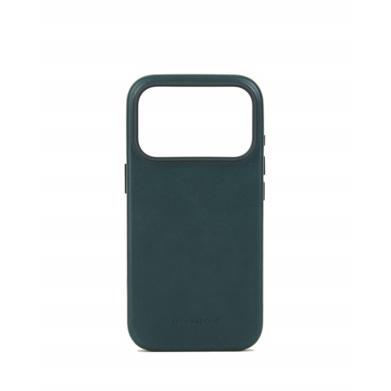 Mujjo Troubadour δερμάτινη θήκη για Apple iPhone 18 Pro / 17 Pro, MagSafe, πράσινη οψιδιανού