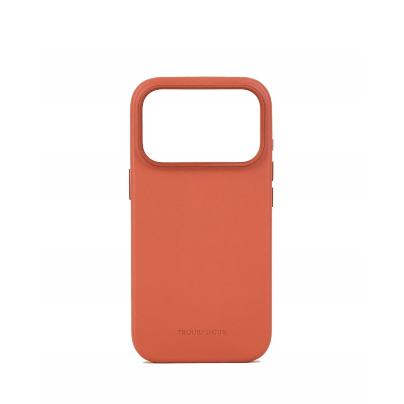 Mujjo Troubadour δερμάτινη θήκη για Apple iPhone 18 Pro / 17 Pro, MagSafe, χρώματος τερακότα