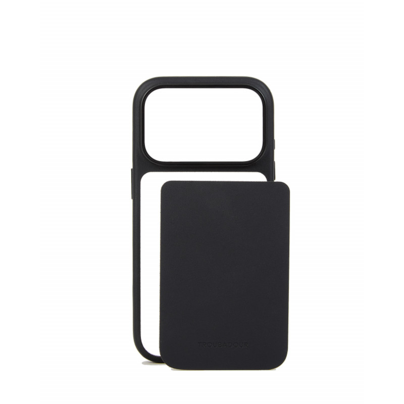 Mujjo Troubadour Modular δερμάτινη θήκη για Apple iPhone 18 Pro / 17 Pro, MagSafe, μαύρη