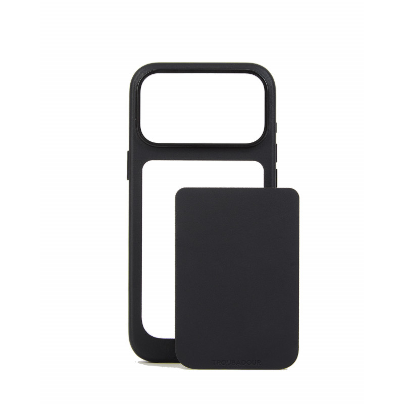 Mujjo Troubadour Modular Leather Case δερμάτινη θήκη για Apple iPhone 18 Pro Max / 17 Pro Max, MagSafe, μαύρη