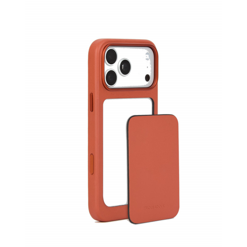 Mujjo Troubadour Modular Leather Case δερμάτινη θήκη για Apple iPhone 18 Pro Max / 17 Pro Max, MagSafe, τερακότα