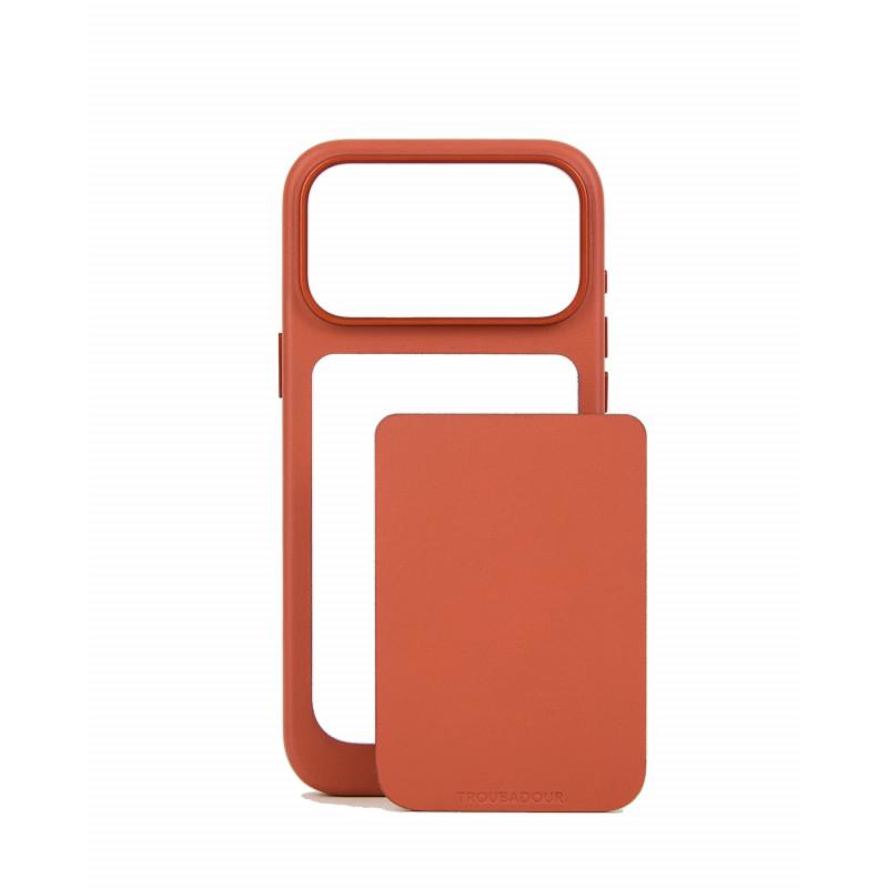 Mujjo Troubadour Modular Leather Case δερμάτινη θήκη για Apple iPhone 18 Pro Max / 17 Pro Max, MagSafe, τερακότα