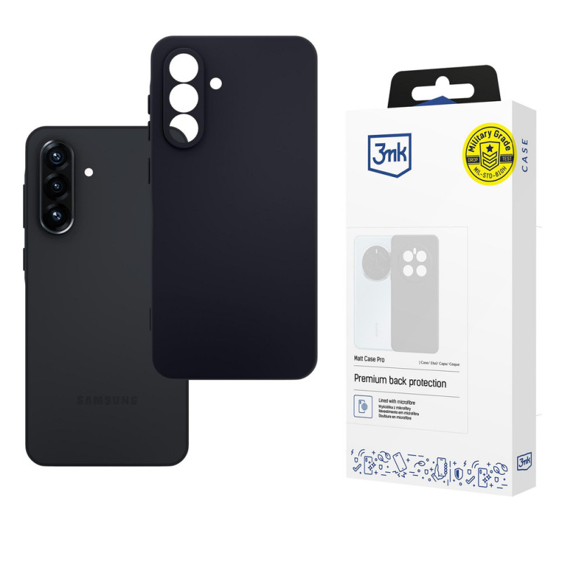 3MK Matt Case Pro Samsung Galaxy A36 5G θήκη, μαύρη