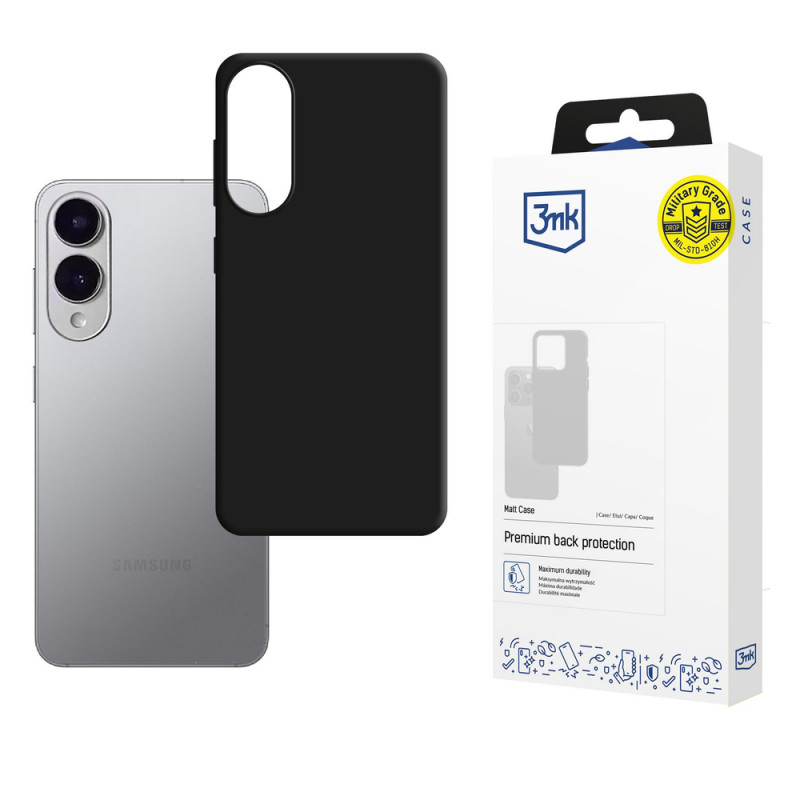 3MK Matt Case θήκη κινητού για Samsung Galaxy S25 Edge, μαύρη