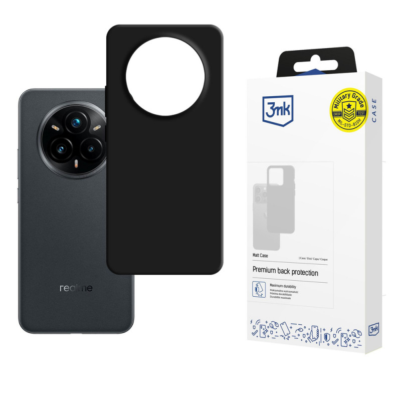 3MK Matt Case θήκη κινητού για Realme 14 Pro+, μαύρη