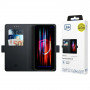 3MK Wallet Case θήκη πορτοφόλι για Samsung Galaxy S25 Edge, μαύρη