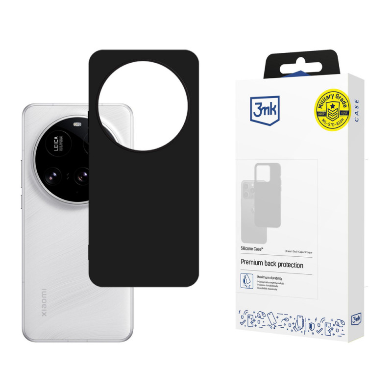 3MK Silicone Case θήκη σιλικόνης για Xiaomi 15 Ultra, μαύρη