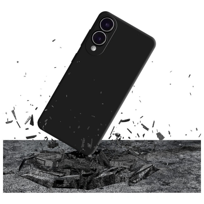 3MK θήκη σιλικόνης για Samsung Galaxy S25 Edge, μαύρη