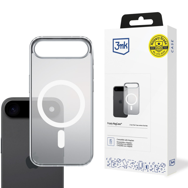 3MK Frosty MagCase θήκη για Apple iPhone Air, λευκή