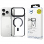 3mk Satin Armor MagCase θήκη για Apple iPhone 17 Pro Max, διάφανη μαύρη