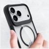 3mk Satin Armor MagCase θήκη για Apple iPhone 17 Pro Max, διάφανη μαύρη