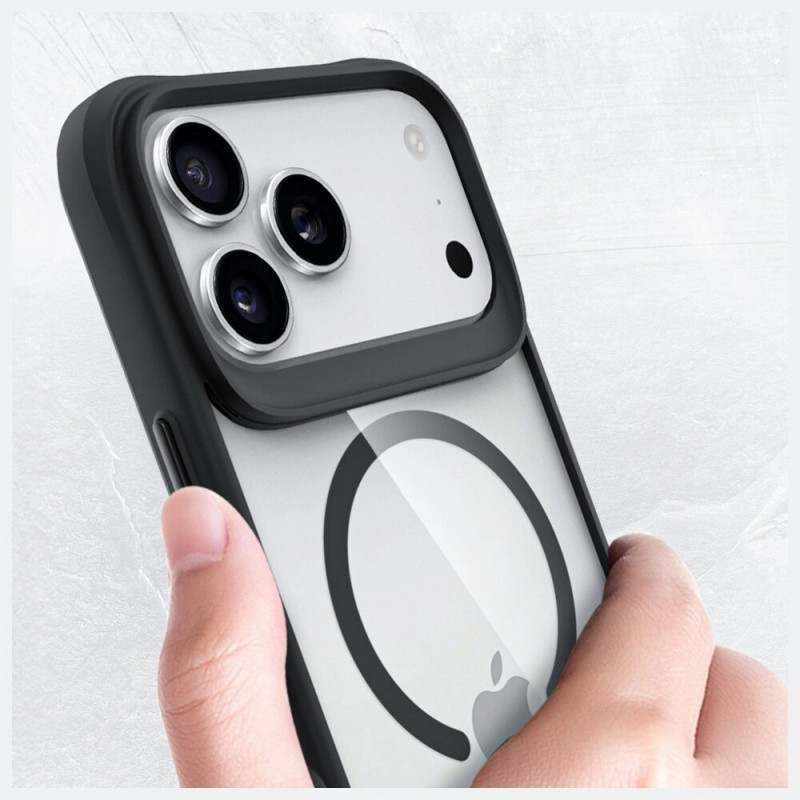 3mk Satin Armor MagCase θήκη για Apple iPhone 17 Pro Max, διάφανη μαύρη