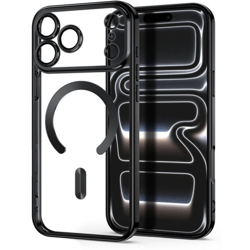 Tech-Protect MagFlex MagSafe θήκη για Apple iPhone 17 Pro / 18 Pro, γυαλιστερή μαύρη