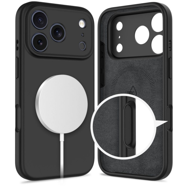 Tech-Protect Silicone MagSafe θήκη για Apple iPhone 17 Pro Max, μαύρο