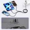 Tech-Protect UltraBoost DNA καλώδιο 3 σε 1 USB-A σε Lightning / USB-C / Micro-USB, 3 A, 120 cm, γκρι σιδήρου